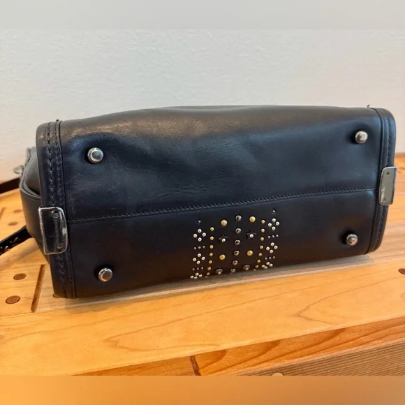 Coach Swagger Studded Black EUC - Picture 4 of 13